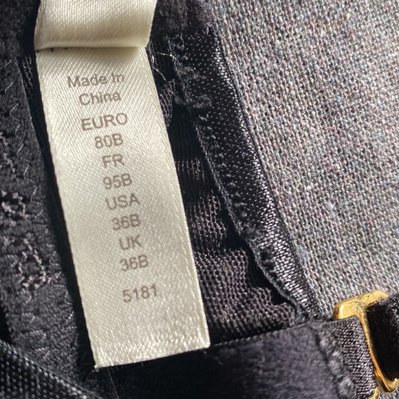 Gossard Sheer Bra-36B-Black-Bought in England-Washed, Never Worn - Picture 3 of 3